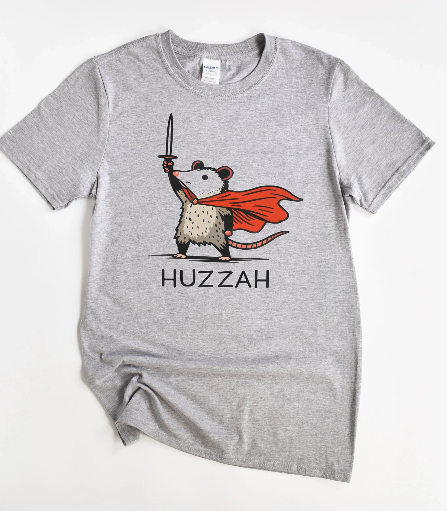 Huzzah Funny Opossum Meme T-Shirt