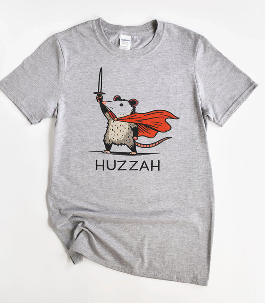 Huzzah Funny Opossum Meme T-Shirt