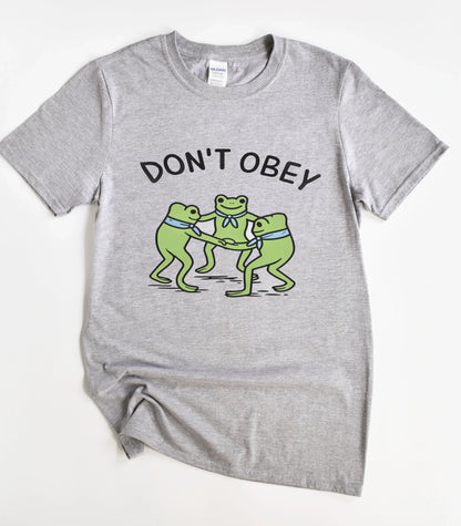 Don't Obey Frog T-Shirt