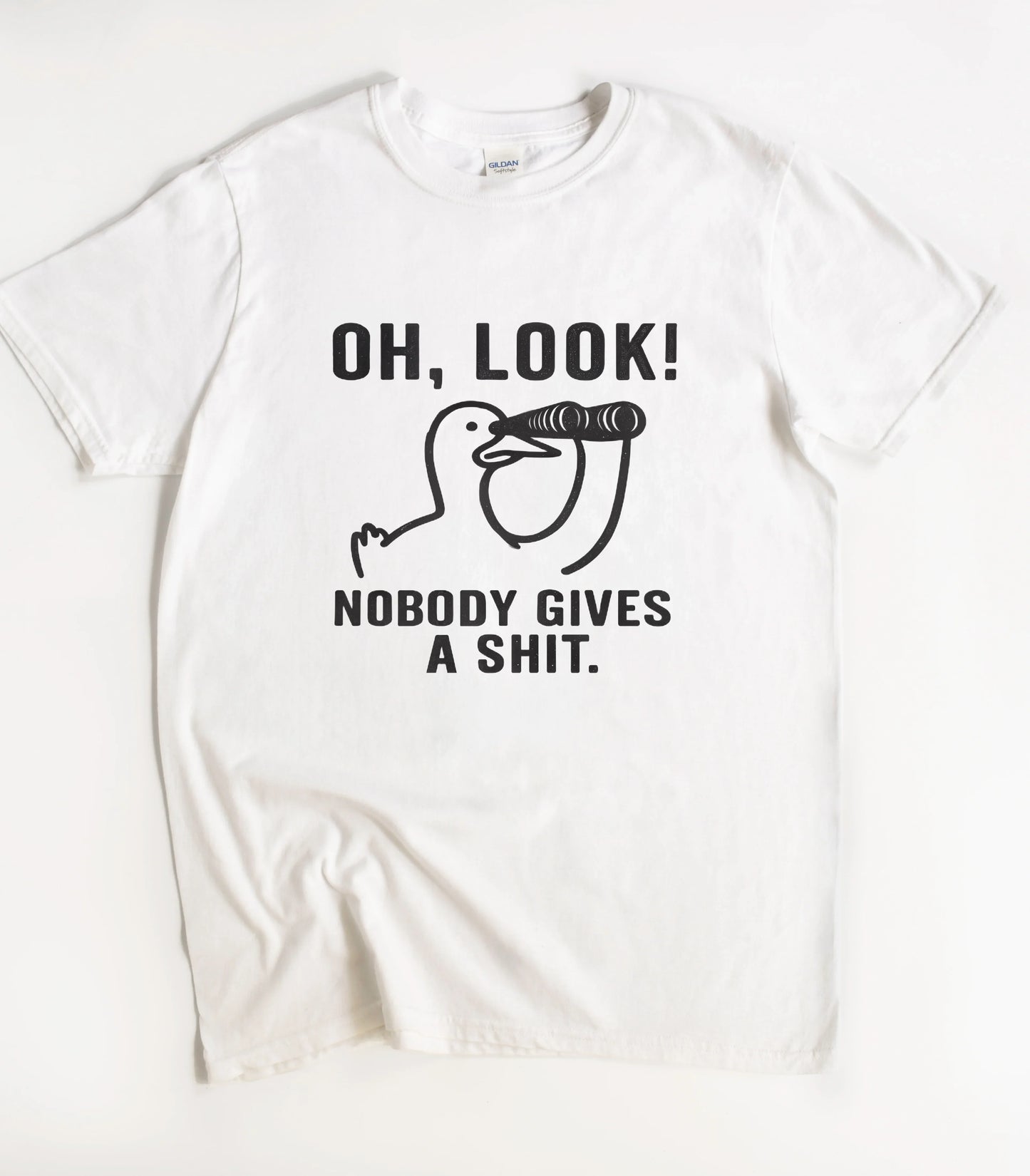 Oh Look Nobody Gives A Shit Duck T-Shirt