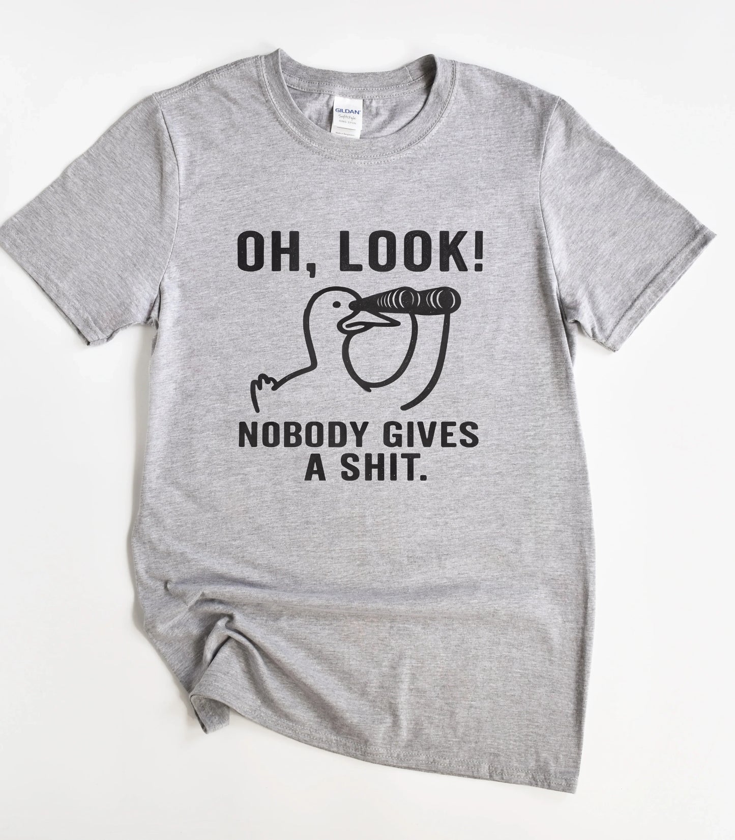 Oh Look Nobody Gives A Shit Duck T-Shirt