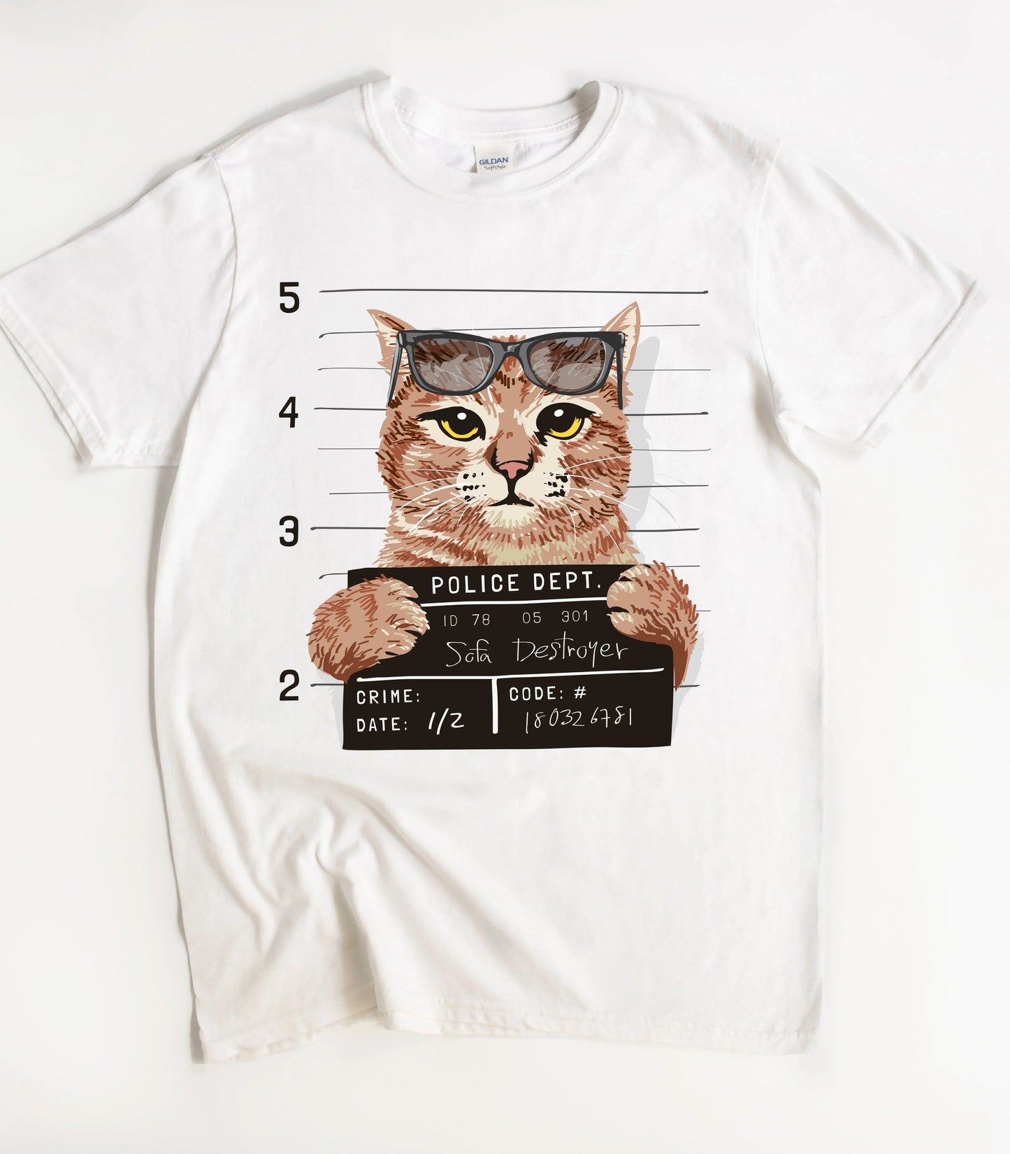 Funny Sofa Destroyer Cat T-Shirt