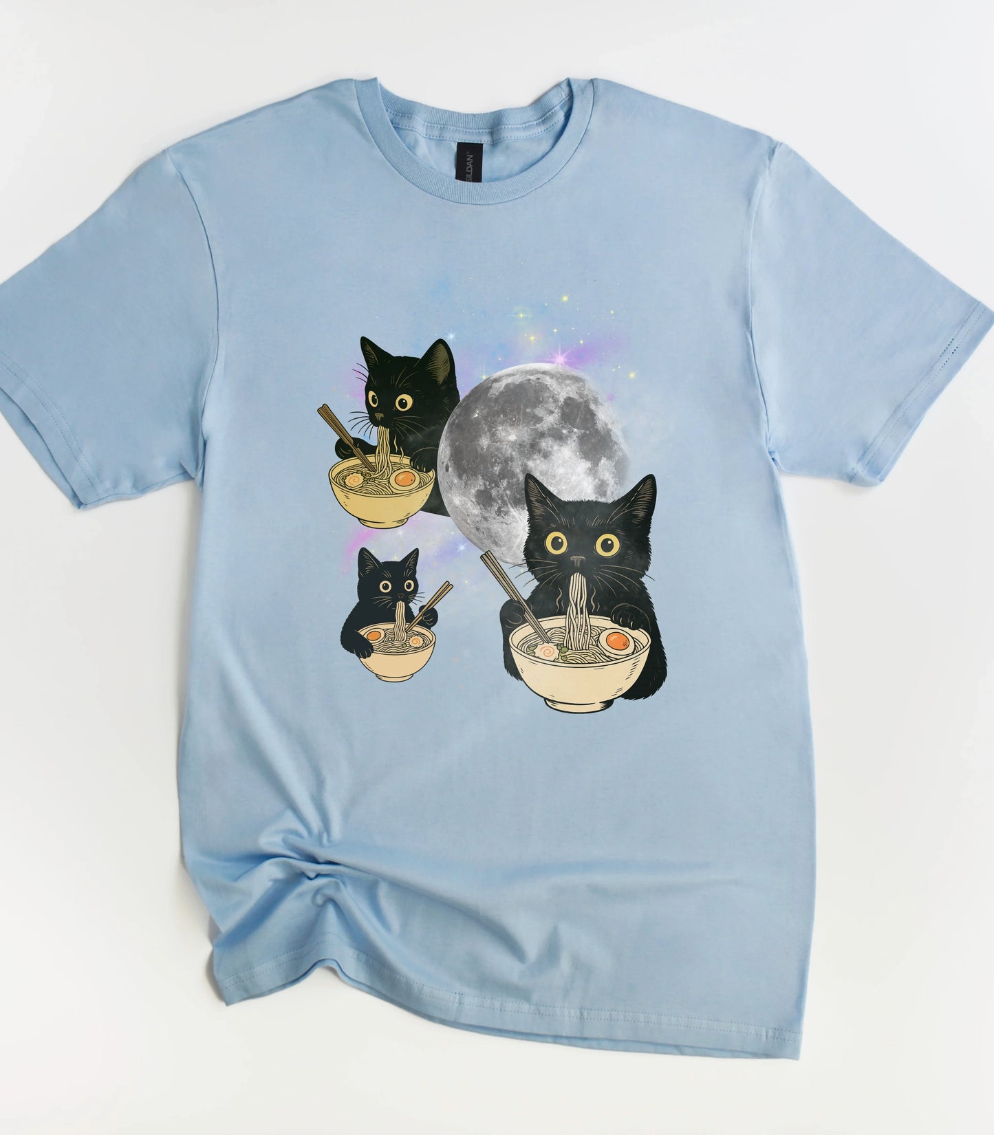 Ramen Cat Moon T-Shirt