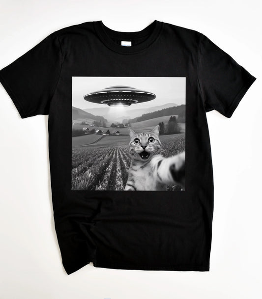 UFO Cool Cat Selfie Shirt