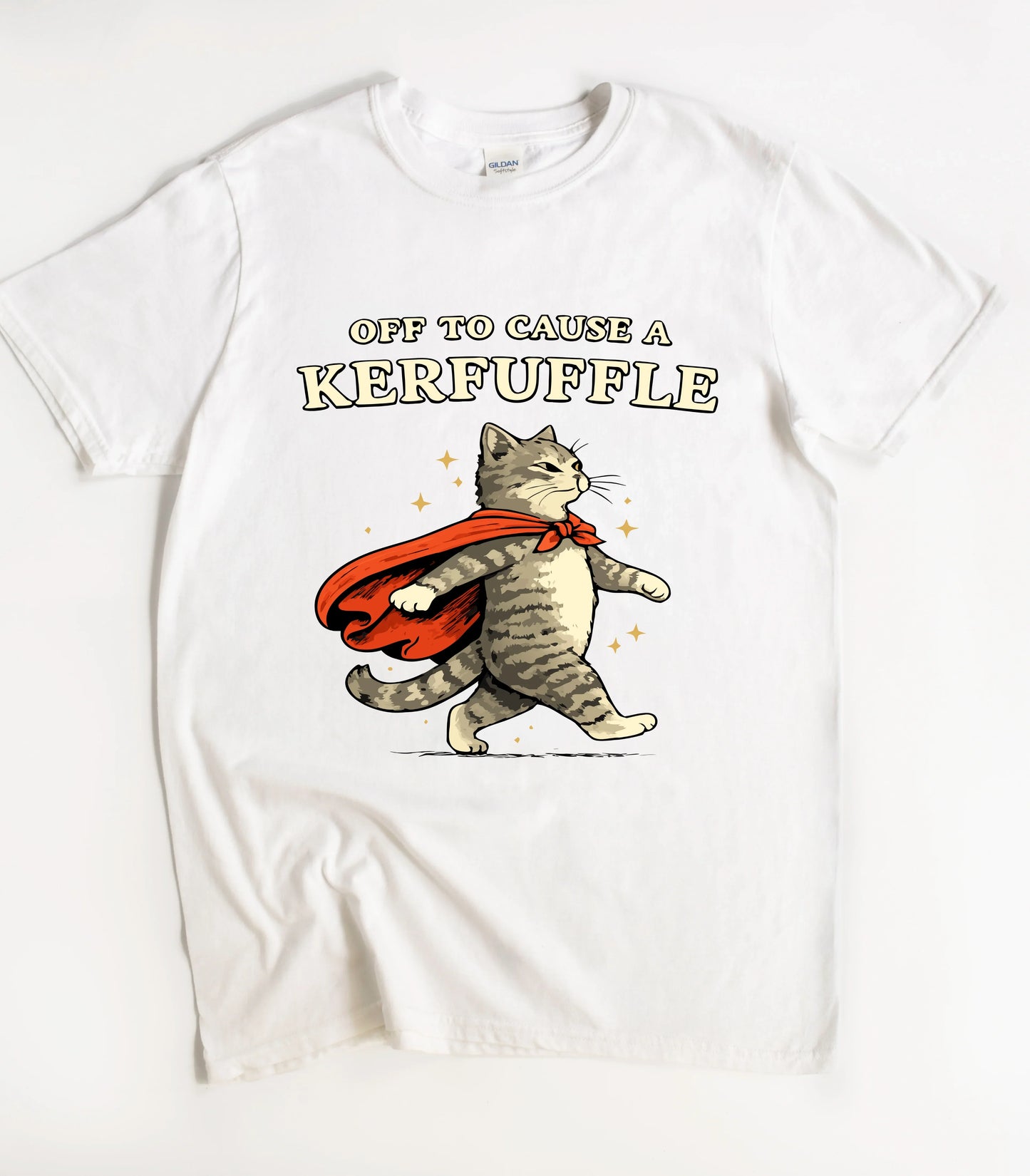 Off To Cause A Kerfuffle Cat T-Shirt