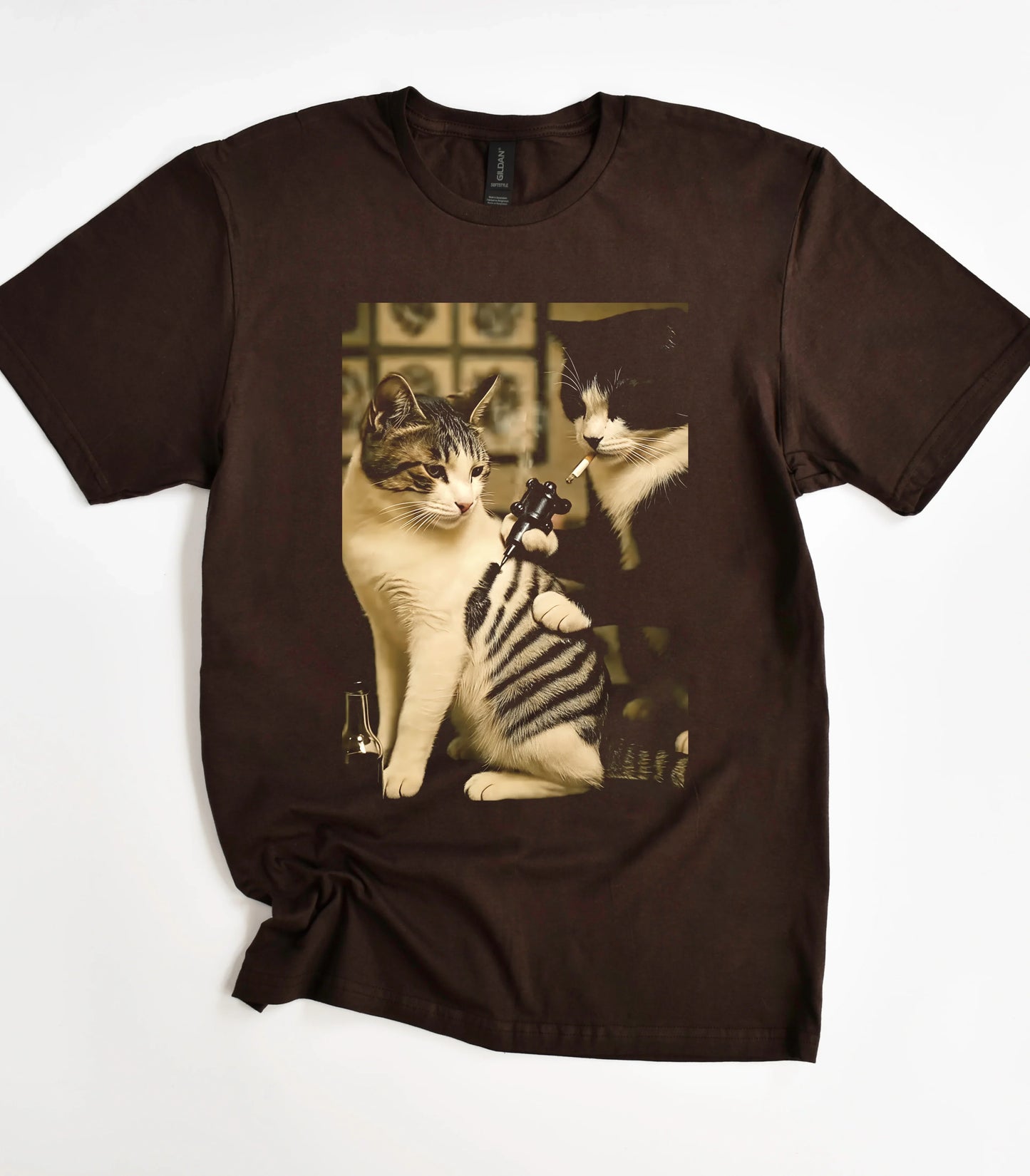 Retro Cat Tattoo T-Shirt