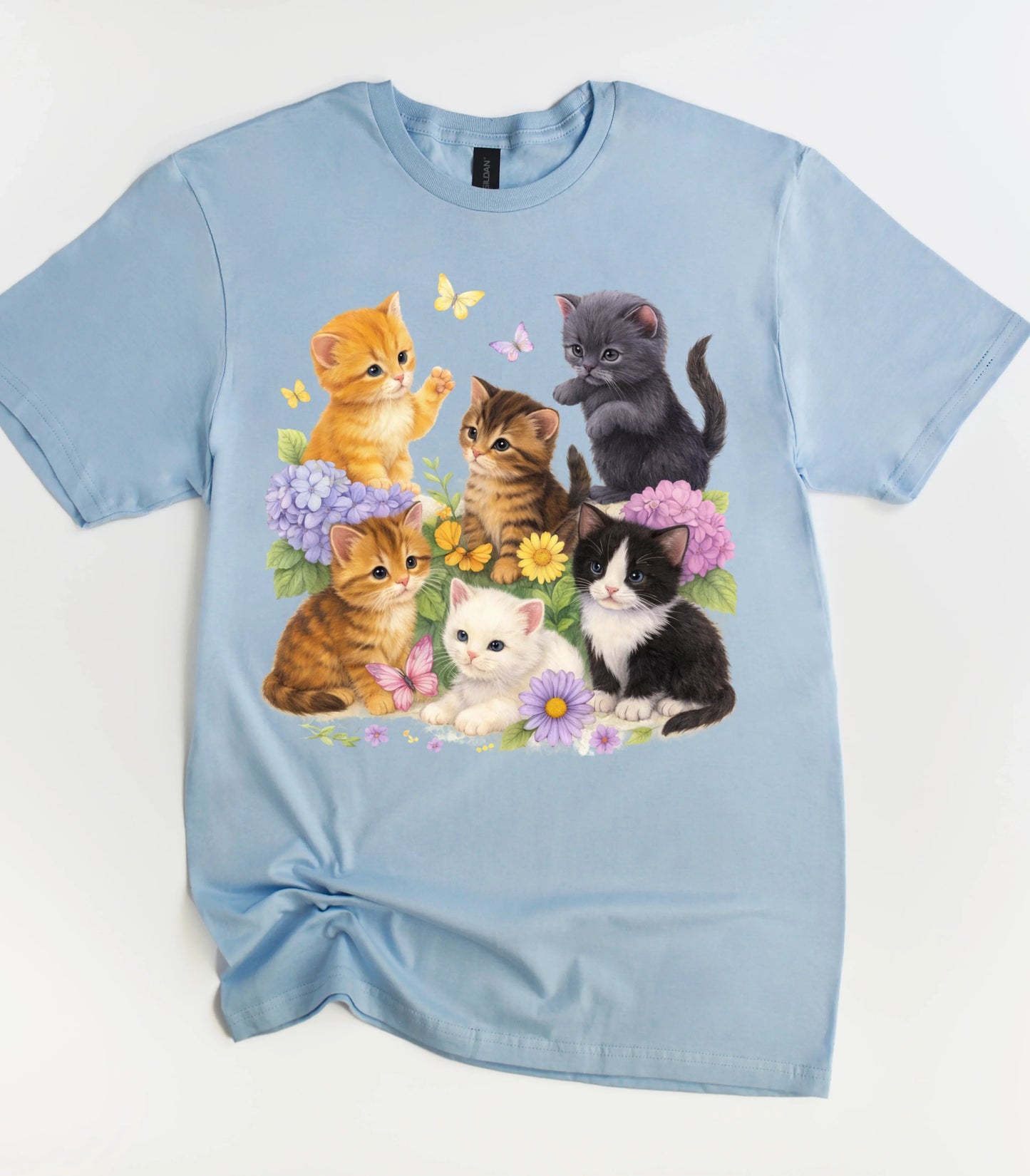 Retro Cute Kitten Graphic T-Shirt