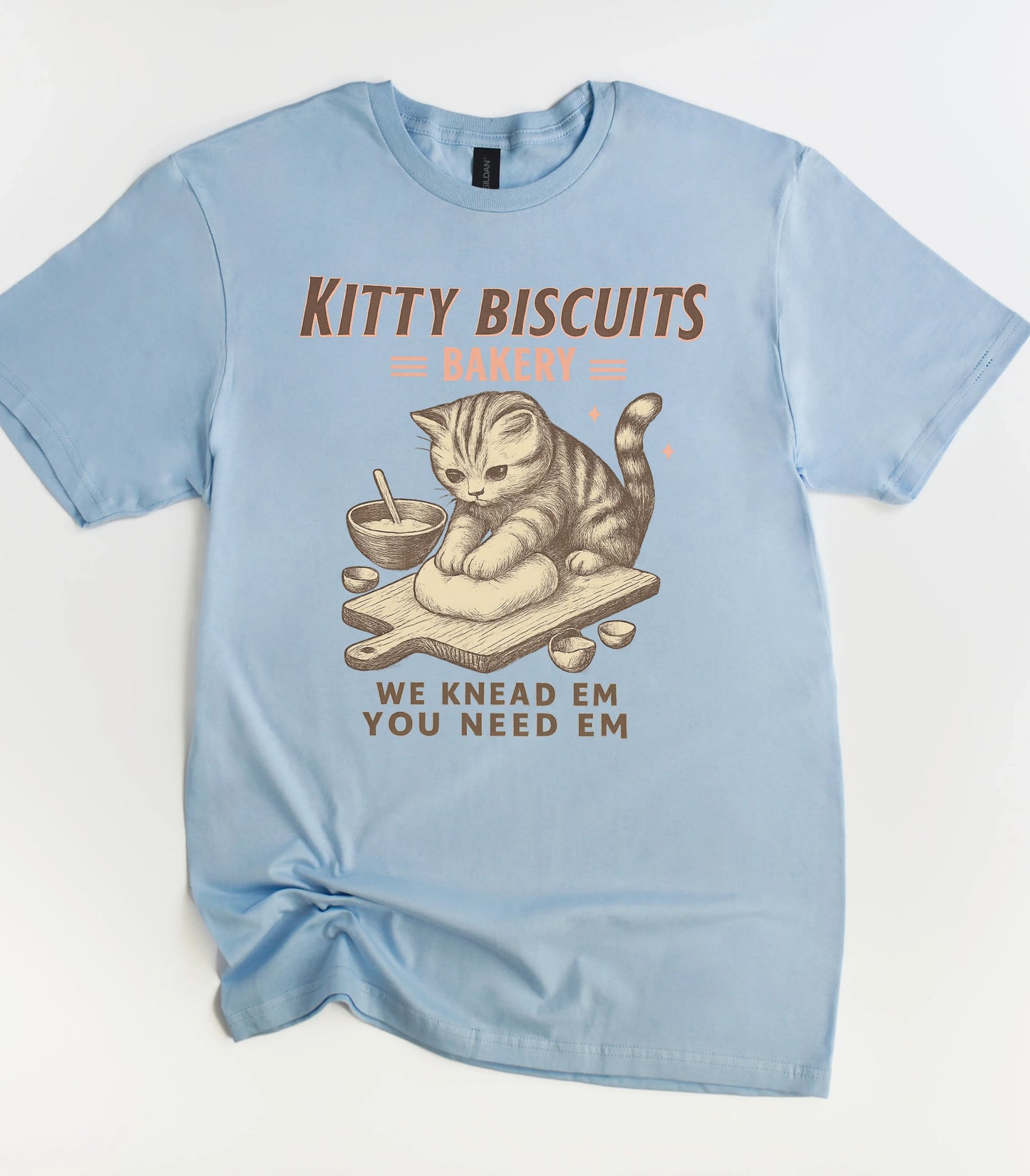 Kitty Biscuits Bakery Cat T-Shirt