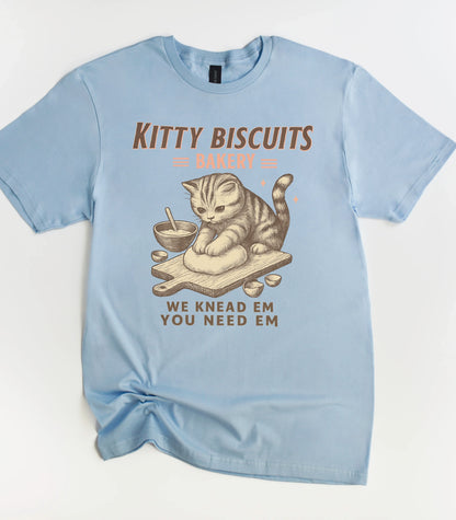 Kitty Biscuits Bakery Cat T-Shirt