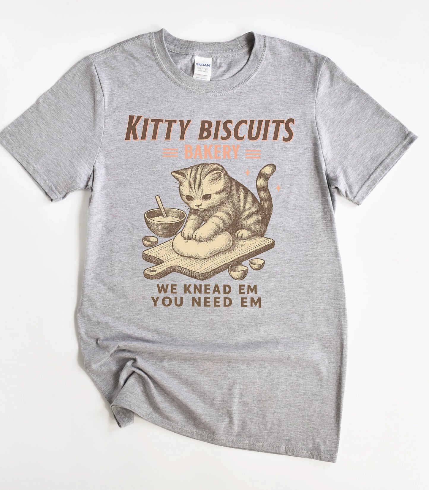Kitty Biscuits Bakery Cat T-Shirt