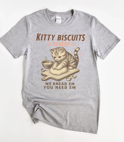 Kitty Biscuits Bakery Cat T-Shirt