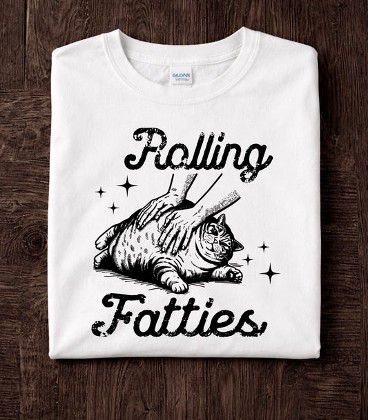 Rolling Fatties Cat T-Shirt
