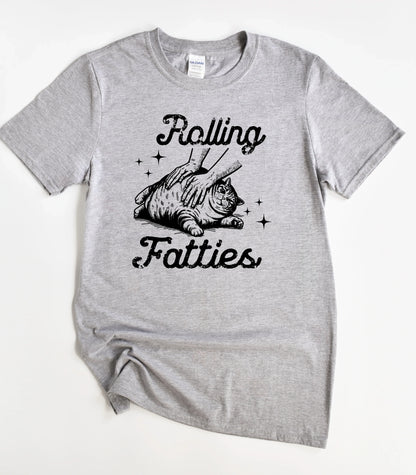 Rolling Fatties Cat T-Shirt