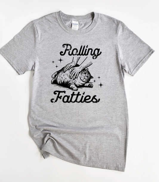 Rolling Fatties Cat T-Shirt