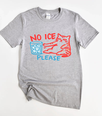 No ICE Please Cat T-Shirt