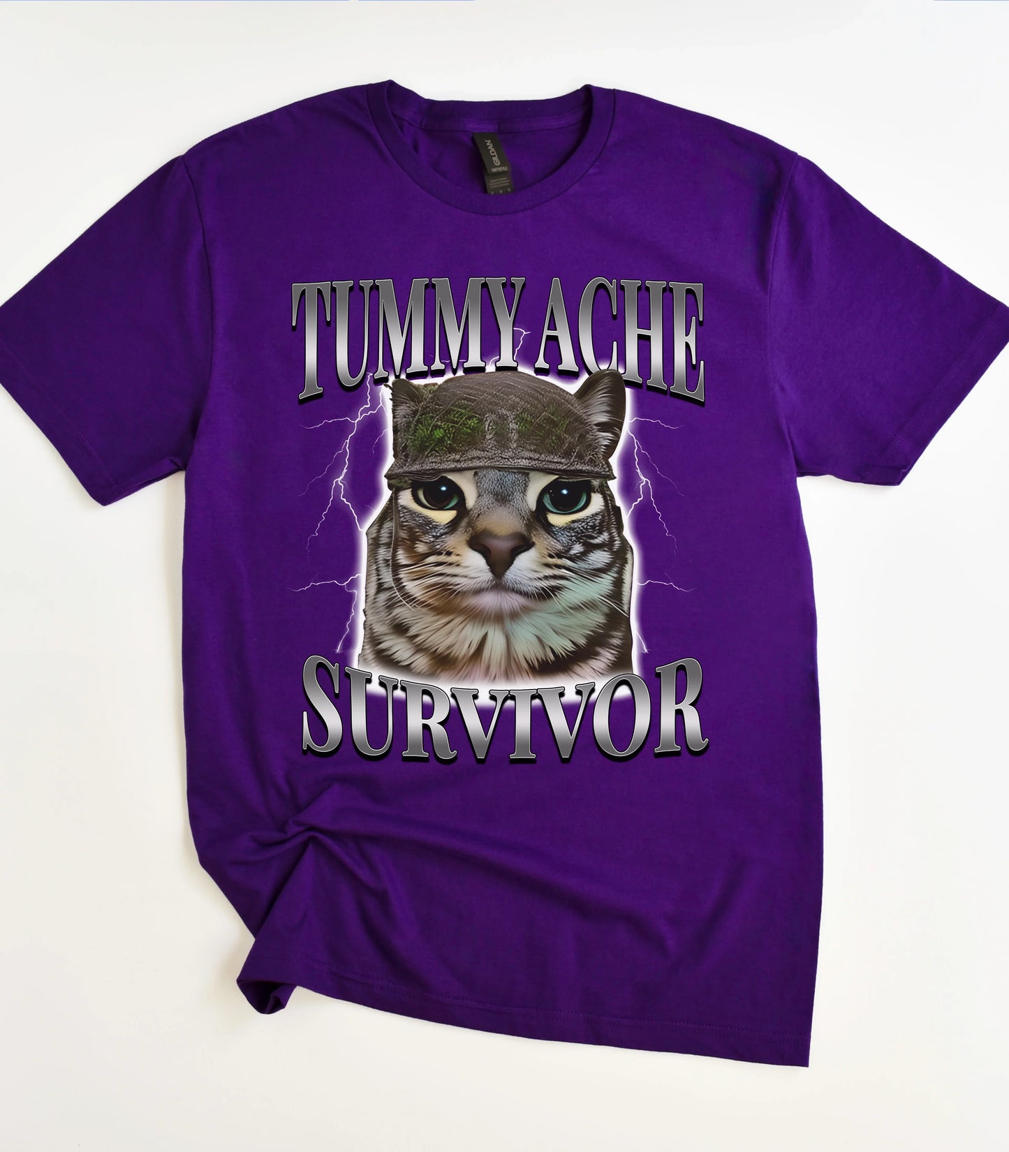 Tummy Ache Survivor Cat T-Shirt