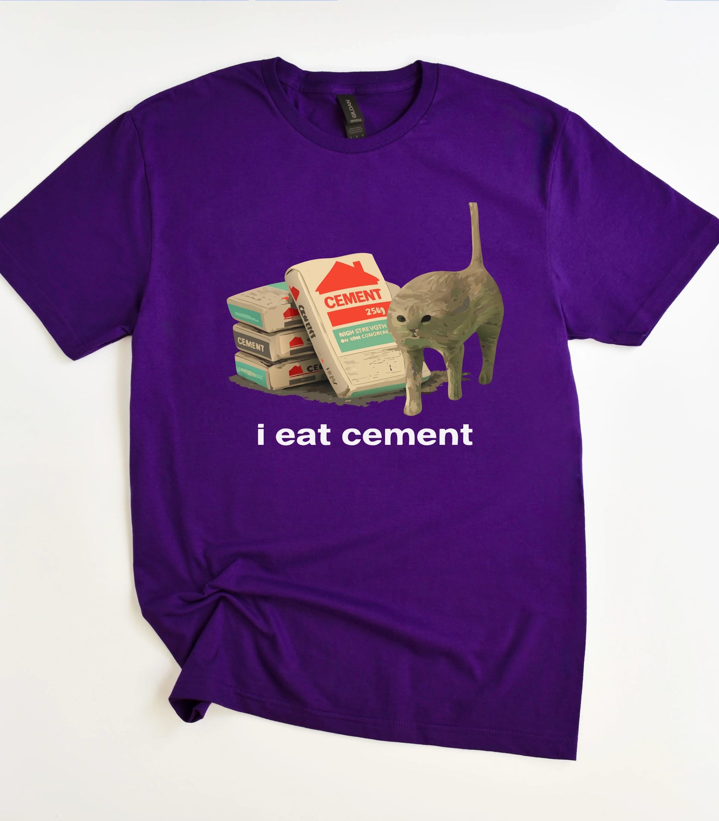 I Eat Cement Cat T-Shirt