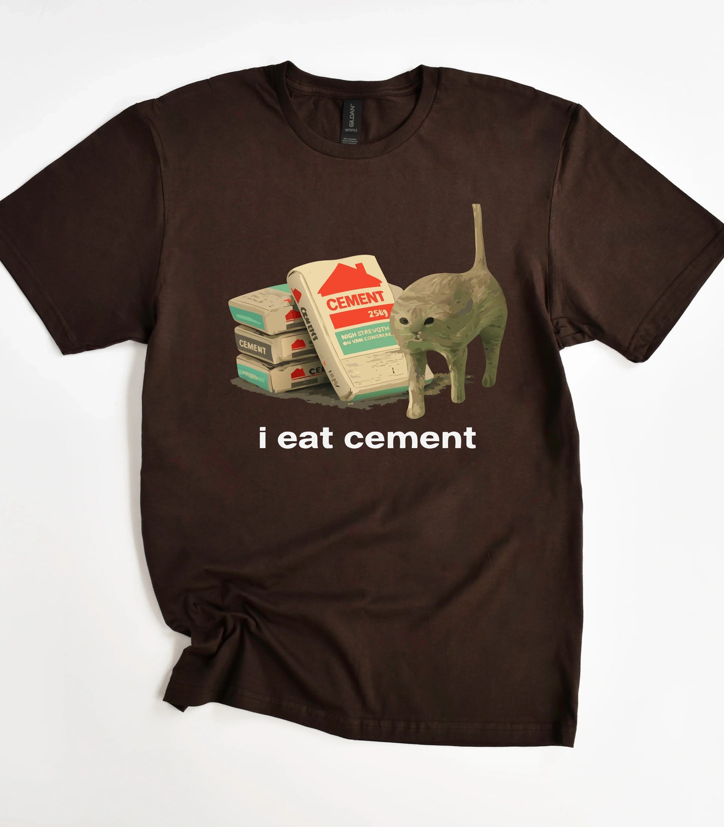 I Eat Cement Cat T-Shirt