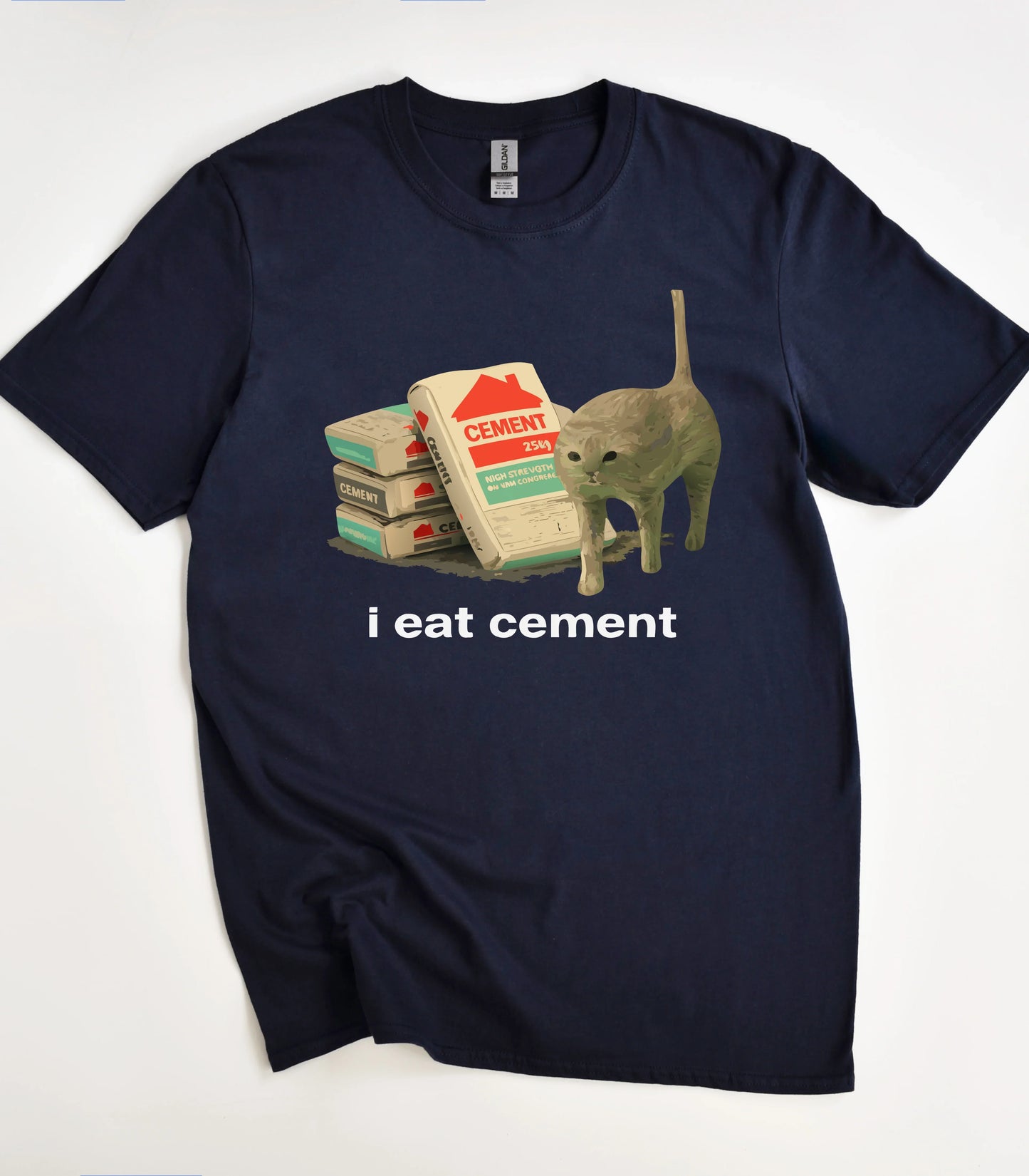 I Eat Cement Cat T-Shirt