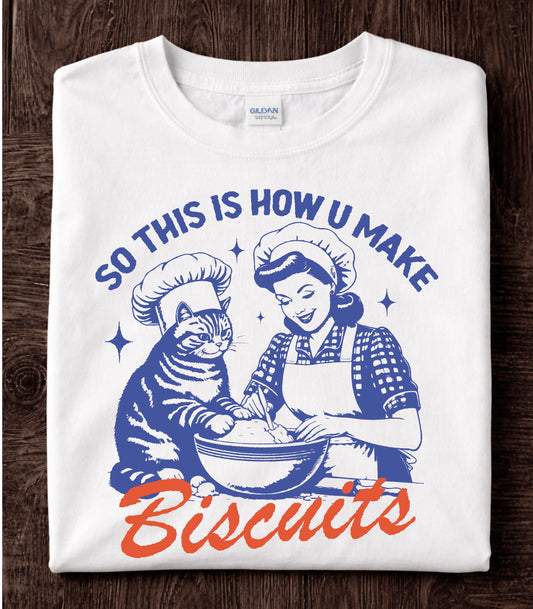 Vintage Baking Cat T-Shirt
