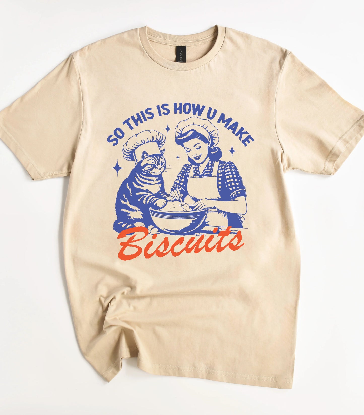 Vintage Baking Cat T-Shirt