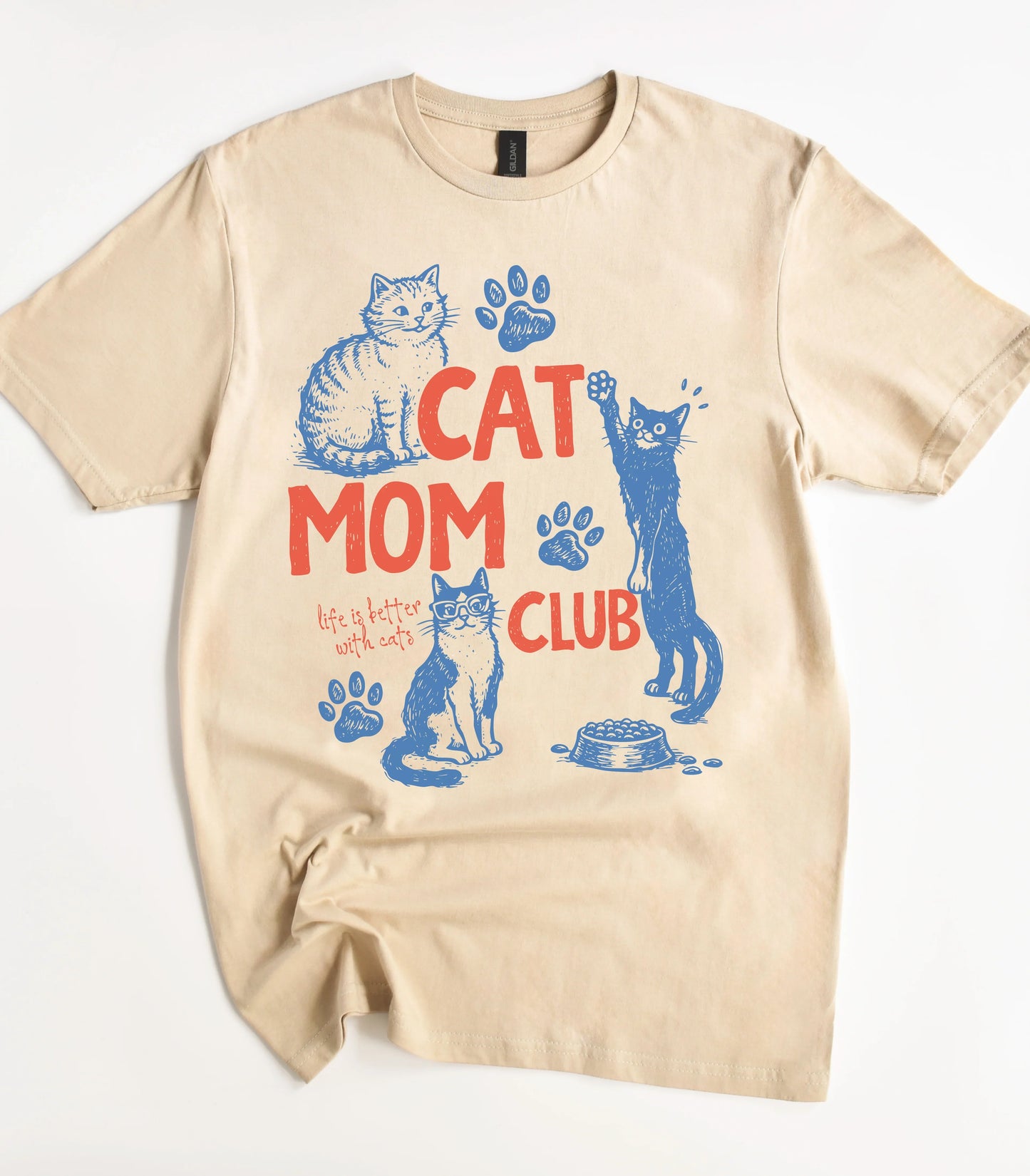 Cat Mom Club T-Shirt