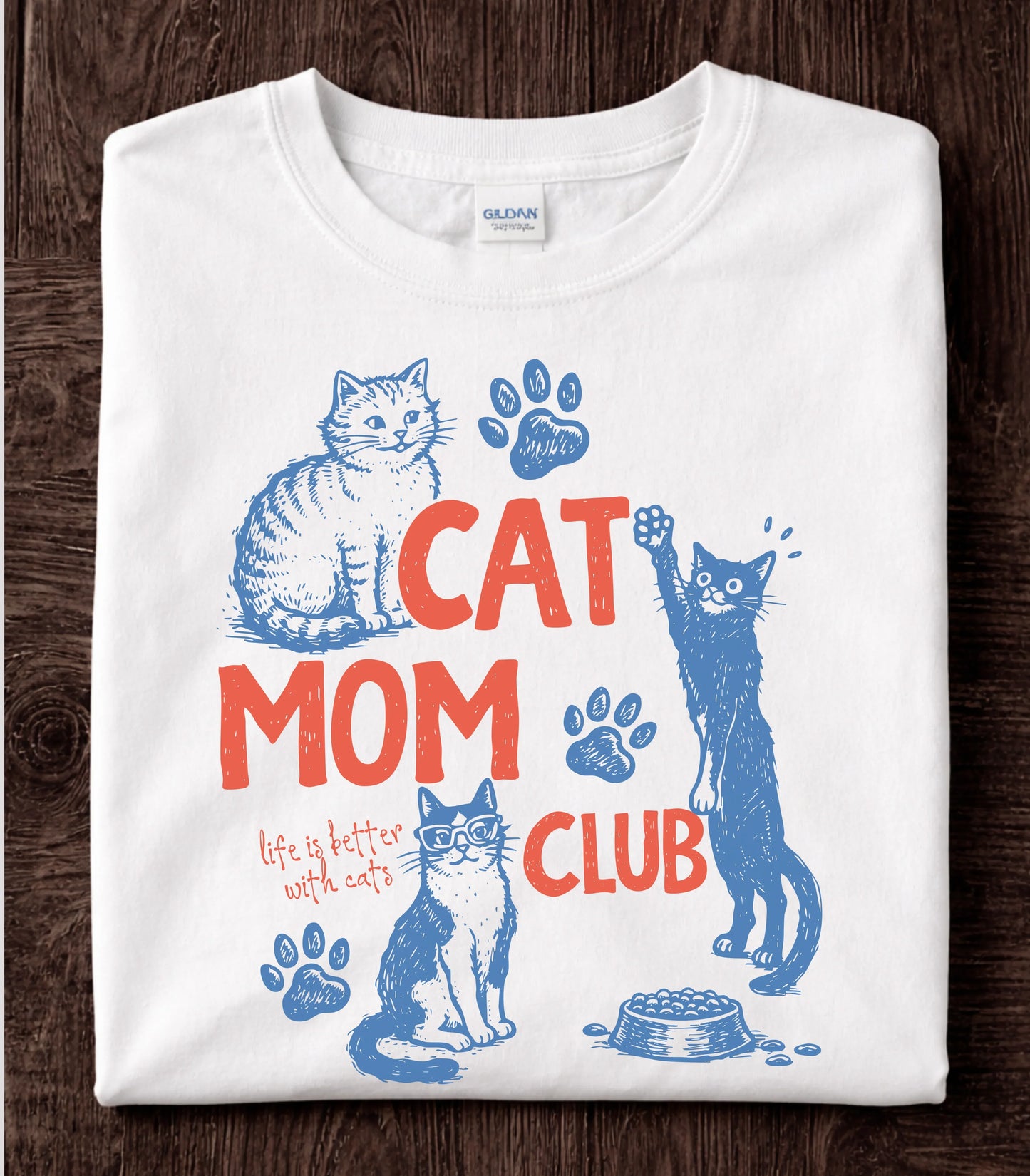 Cat Mom Club T-Shirt