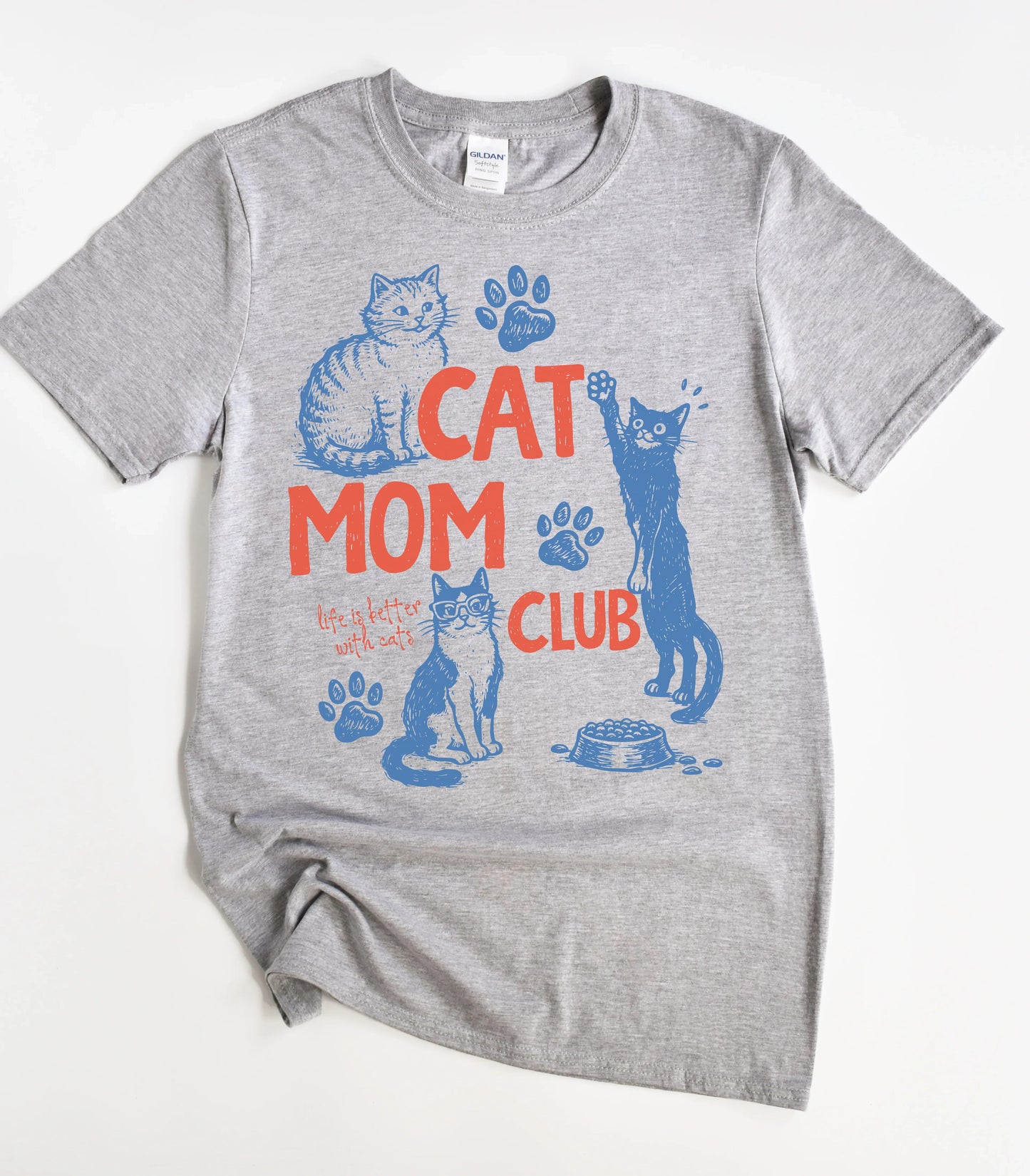 Cat Mom Club T-Shirt