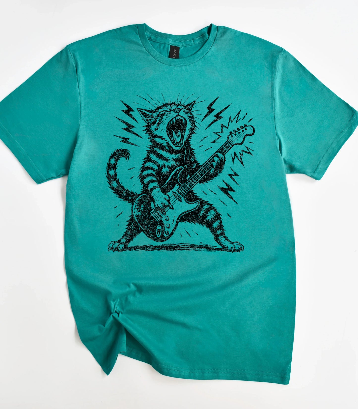Rock And Roll Cat T-Shirt