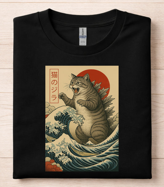 Retro Japanese Catzilla T-Shirt