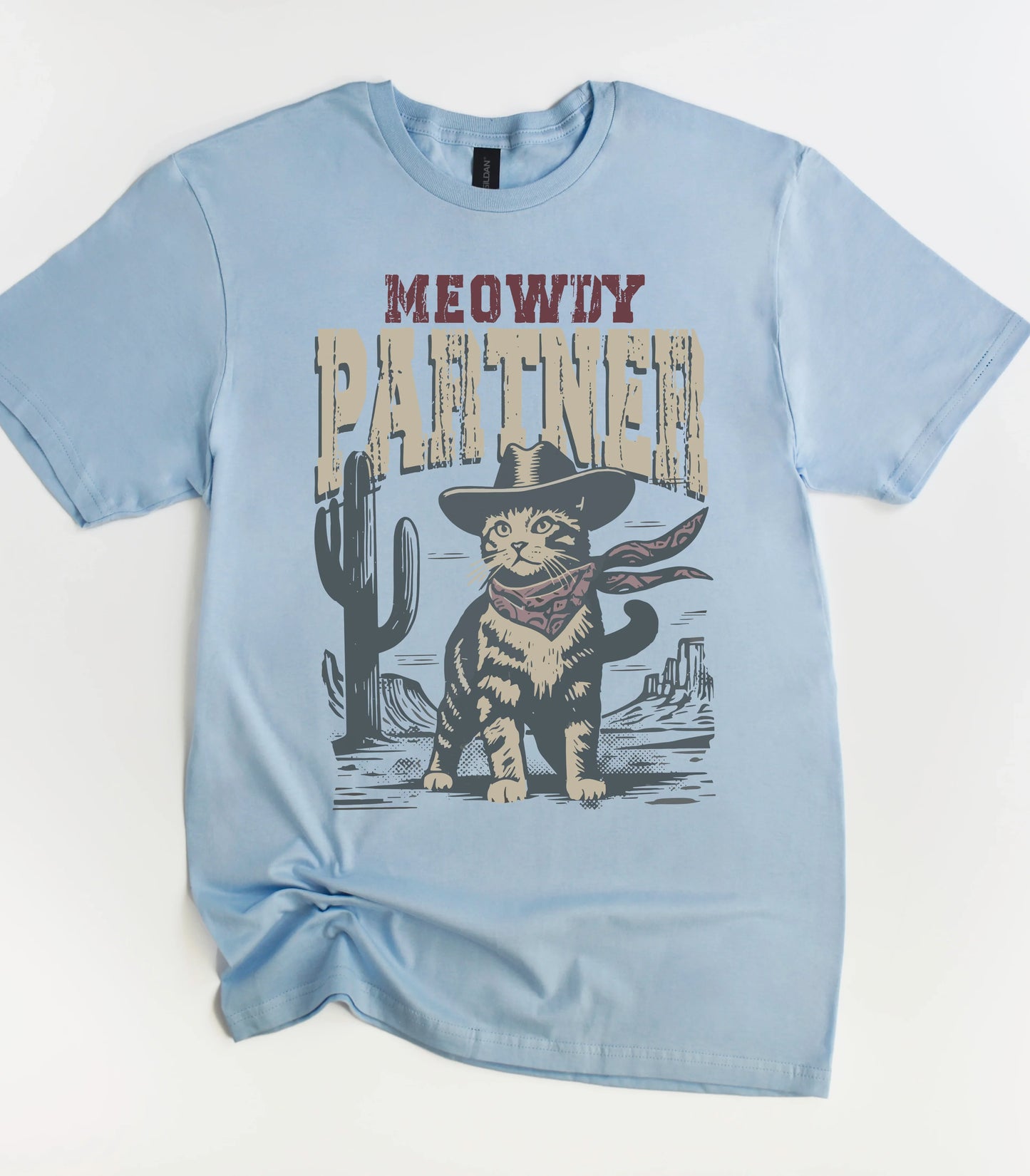 Meowdy Partner Cowboy Cat T-Shirt