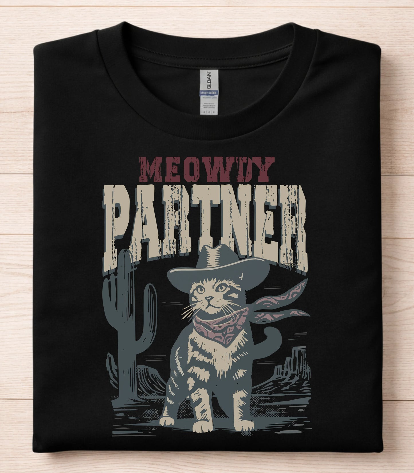 Meowdy Partner Cowboy Cat T-Shirt