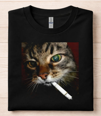 Cat Smoking T-Shirt