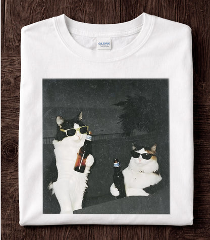 Cats Drinking Beer T-Shirt