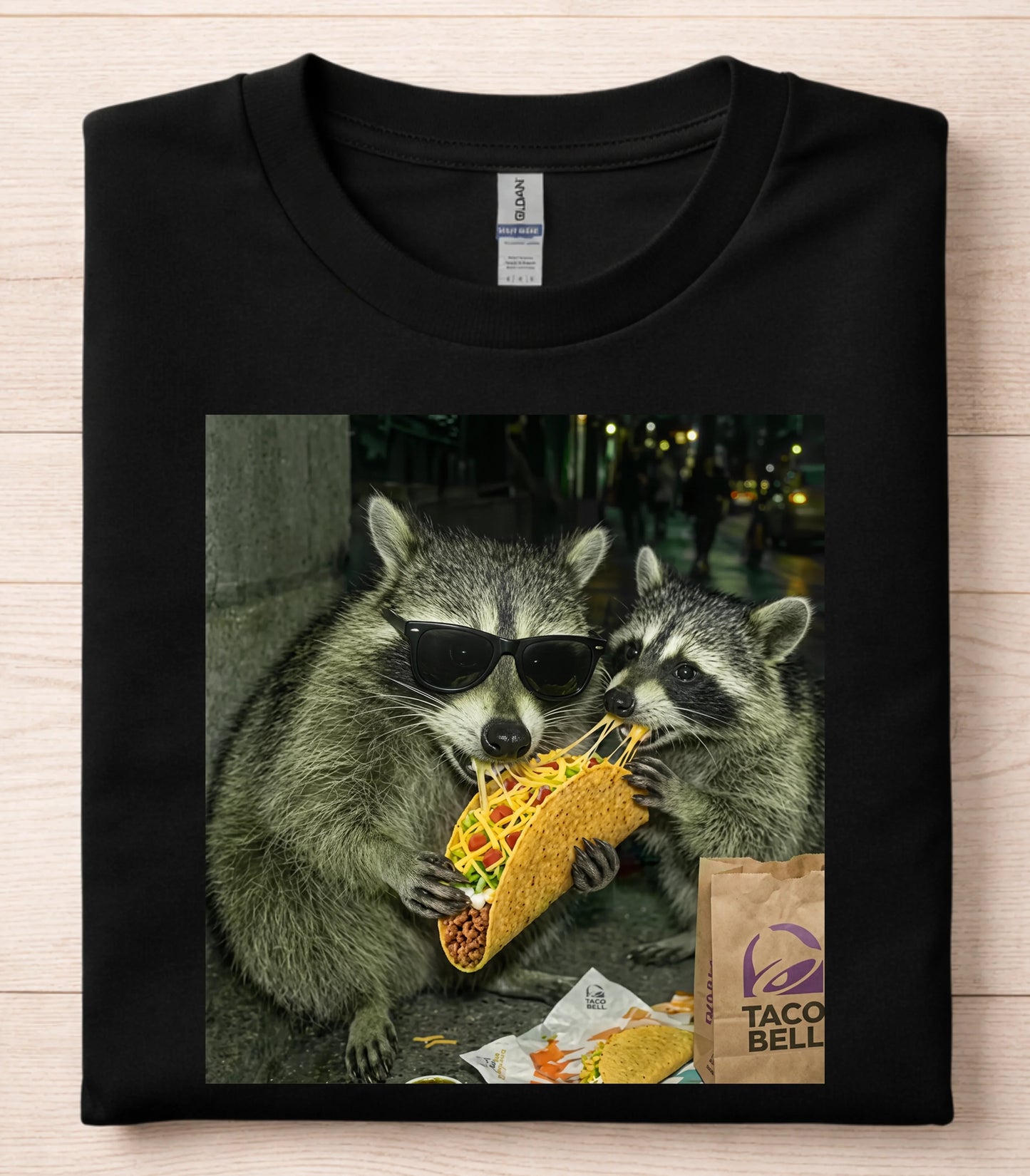 Raccoon Eating Tacos T-Shirt