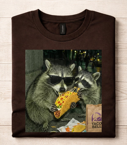 Raccoon Eating Tacos T-Shirt