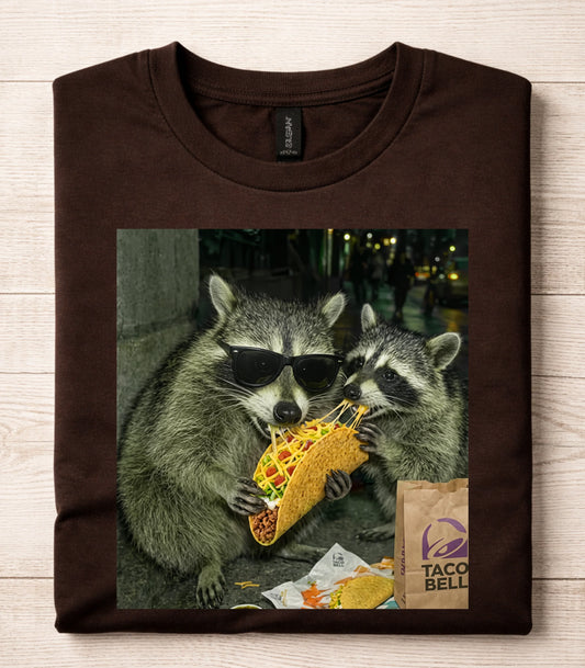 Raccoon Eating Tacos T-Shirt