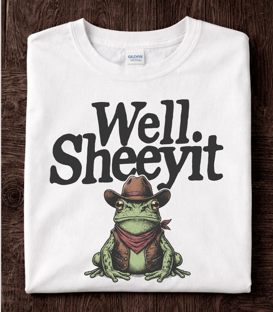 Well Sheeyit Country Western Frog T-Shirt