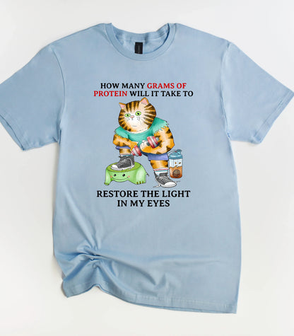 Funny Gym Cat T-Shirt