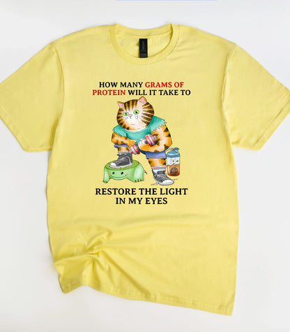 Funny Gym Cat T-Shirt
