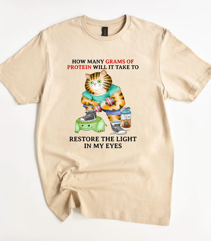Funny Gym Cat T-Shirt
