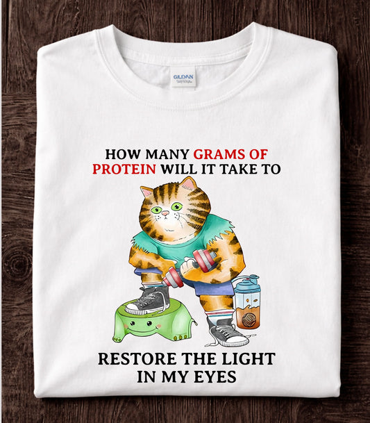 Funny Gym Cat T-Shirt