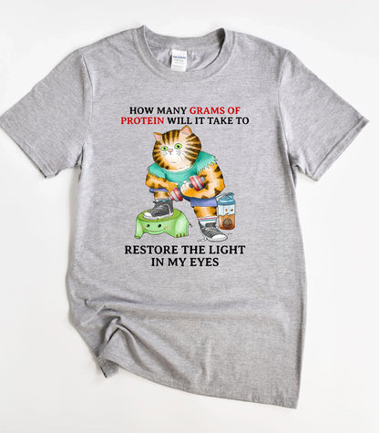 Funny Gym Cat T-Shirt