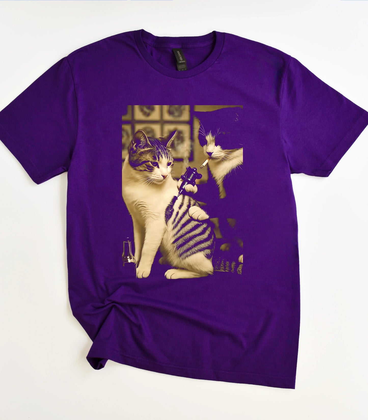 Retro Cat Tattoo T-Shirt