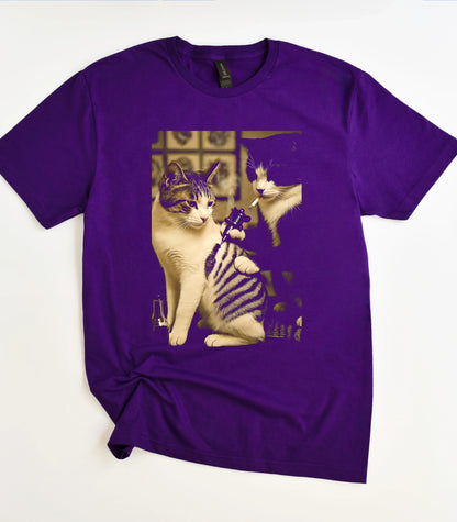 Retro Cat Tattoo T-Shirt