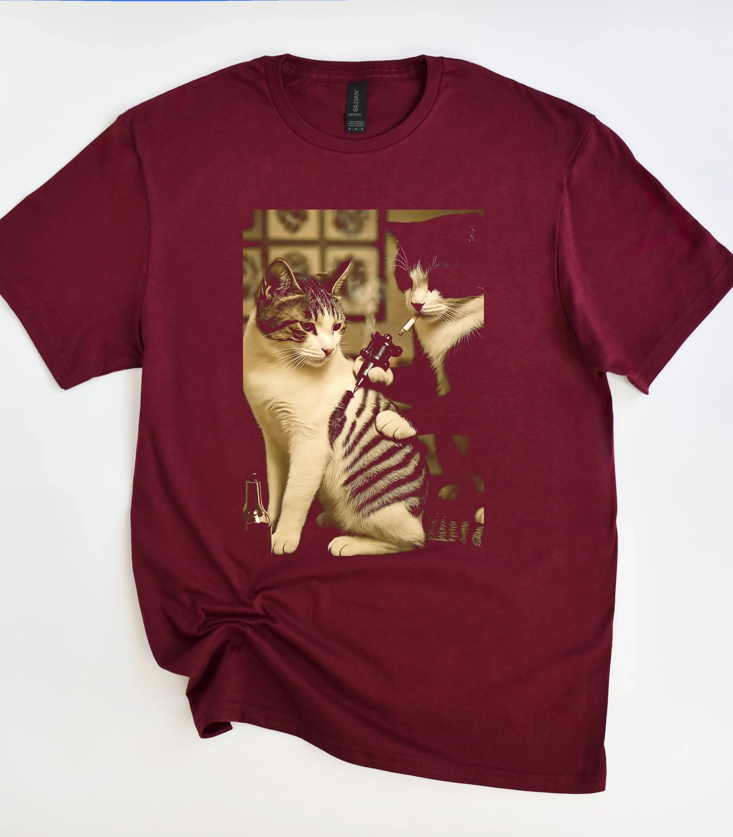Retro Cat Tattoo T-Shirt