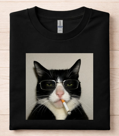 Funny Cat Smoking Meme Shirt