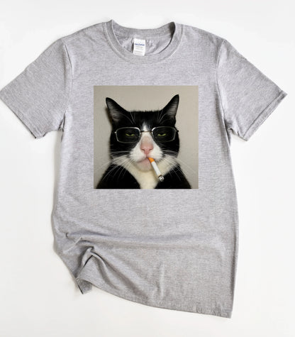 Funny Cat Smoking Meme Shirt