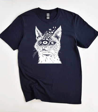 Weirdcore Dark Cat T-Shirt
