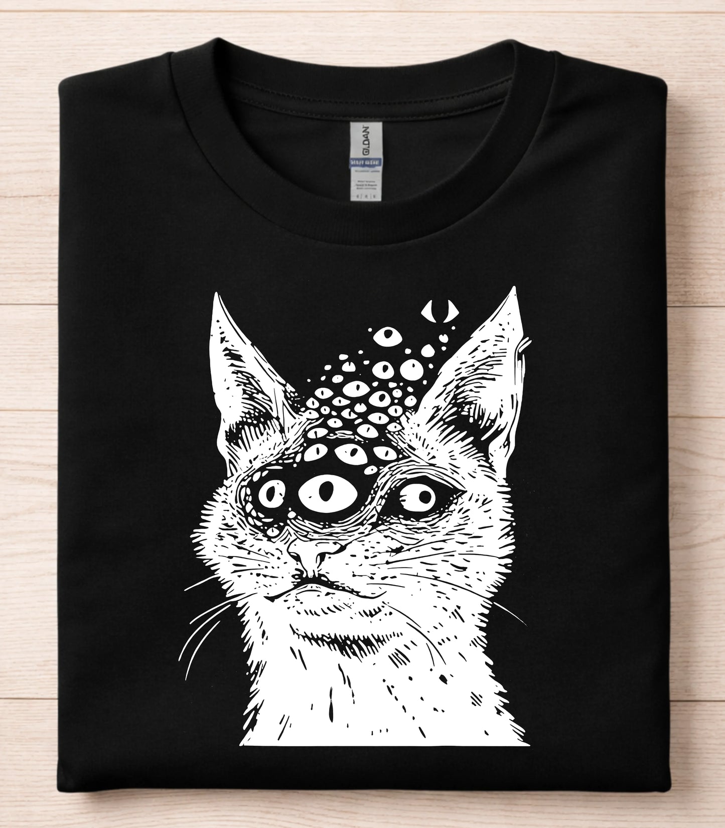 Weirdcore Dark Cat T-Shirt